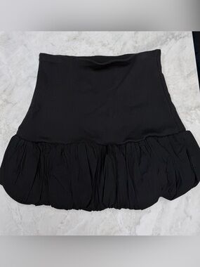 Anthropologie Black Bubble-Hem Women's Skirt M NWOT